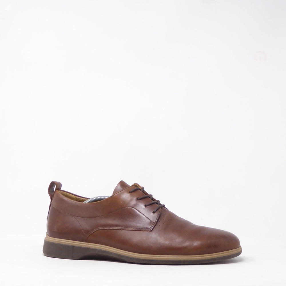 Amberjack Mens The Original Hybrid Derby Shoes Chestnut Brown Leather 11 Wide